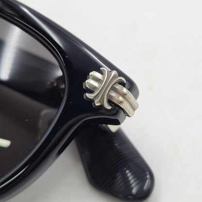 【中古品】【メンズ/レディース】 CHROME HEARTS クロムハーツ SMOKE SHOW スモークショー サングラス アイウェア 190-251214-as-01-izu サイズ：52□21-153 カラー：ブラック 万代Net店