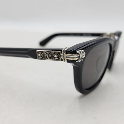 【中古品】【メンズ/レディース】 CHROME HEARTS クロムハーツ SMOKE SHOW スモークショー サングラス アイウェア 190-251214-as-01-izu サイズ：52□21-153 カラー：ブラック 万代Net店
