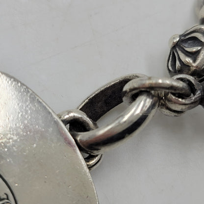 【中古品】【メンズ/レディース】 CHROME HEARTS クロムハーツ CROSS BALL CHAIN #1 KEEPER クロスボール チェーン キーパー ネックレス アクセサリー 190-251214-as-18-izu カラー：シルバー 万代Net店