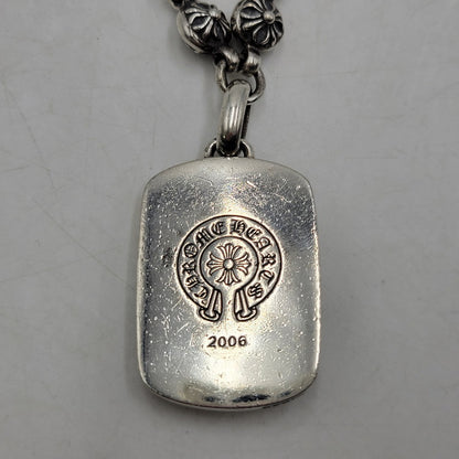【中古品】【メンズ/レディース】 CHROME HEARTS クロムハーツ CROSS BALL CHAIN #1 KEEPER クロスボール チェーン キーパー ネックレス アクセサリー 190-251214-as-18-izu カラー：シルバー 万代Net店