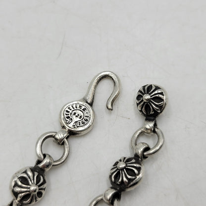 【中古品】【メンズ/レディース】 CHROME HEARTS クロムハーツ CROSS BALL CHAIN #1 KEEPER クロスボール チェーン キーパー ネックレス アクセサリー 190-251214-as-18-izu カラー：シルバー 万代Net店