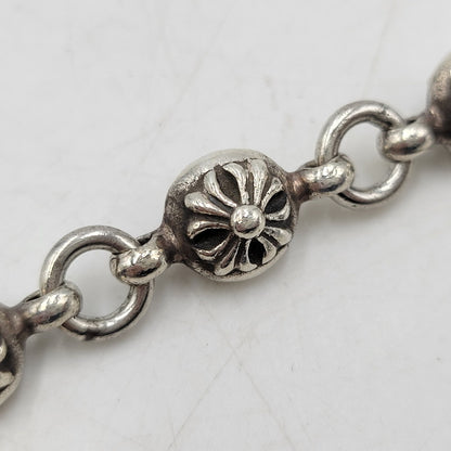 【中古品】【メンズ/レディース】 CHROME HEARTS クロムハーツ NO1 BALL #1 ブレスレット アクセサリー 190-251214-as-05-izu カラー：シルバー 万代Net店