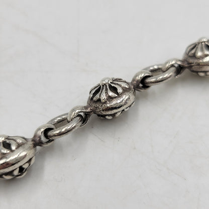 【中古品】【メンズ/レディース】 CHROME HEARTS クロムハーツ NO1 BALL #1 ブレスレット アクセサリー 190-251214-as-05-izu カラー：シルバー 万代Net店