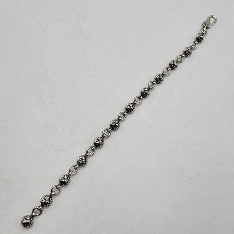 【中古品】【メンズ/レディース】 CHROME HEARTS クロムハーツ NO1 BALL #1 ブレスレット アクセサリー 190-251214-as-05-izu カラー：シルバー 万代Net店
