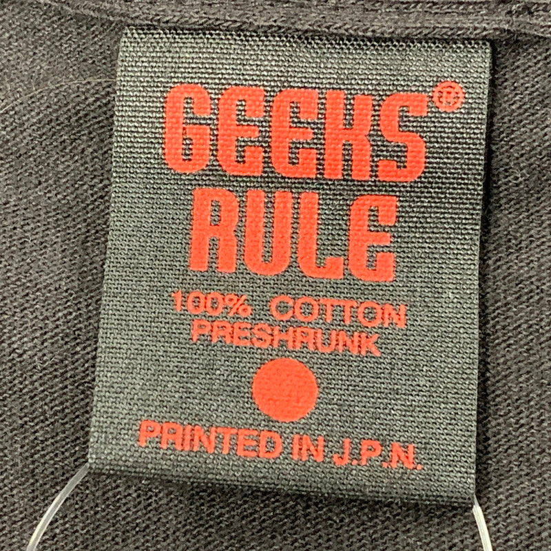 【中古美品】【メンズ】 GEEKS RULE ギークス ルール ×CHAINSAW MAN チェンソーマン GR-0092 THE MOVIE REZE ARC ザ・ムービー リゼ アーク 15 SILKSCREEN PRINTING シルクスクリーン プリンティング T-SHIRT Tシャツ トップス 半袖 142-251205-ya-04-izu サイズ：XXL カラー：BLACK 万代Net店