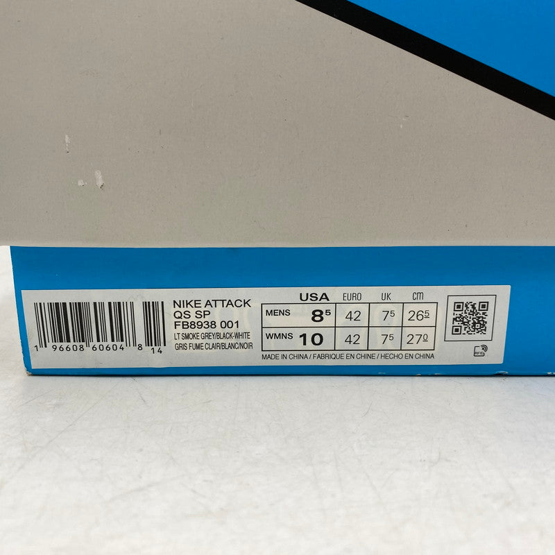 【中古品】【メンズ】 NIKE ナイキ ATTACK QS SP アタック クイックストライク スペシャル FB8938-001 スニーカー シューズ 靴 160-251208-yn-01-izu サイズ：26.5cm カラー：LIGHT SMOKE GREY/BLACK WHITE 万代Net店