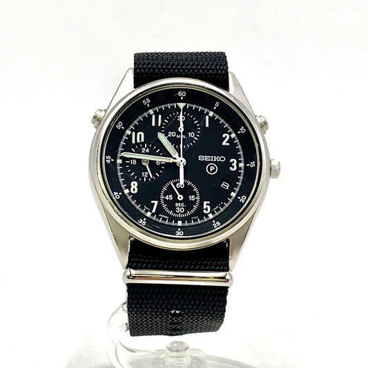 【中古品】【メンズ/レディース】 SEIKO セイコー 7T27-7A20 英国空軍供給品 1993-2000年製造 GEN2 QUARTZ WATCH クオーツ ウォッチ 時計 195-251204-cs-16-izu カラー：ブラック 万代Net店