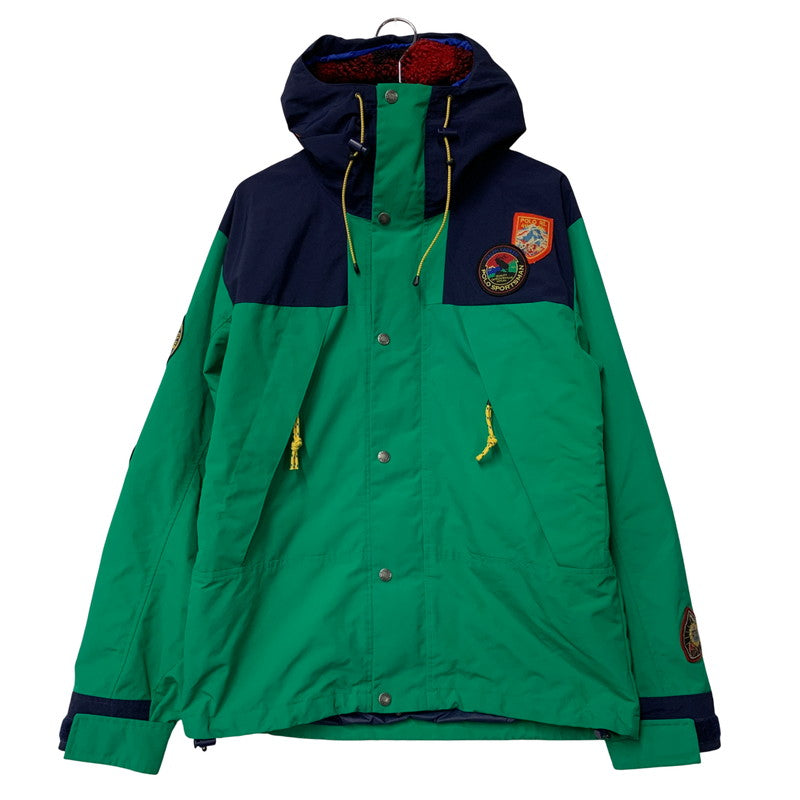 【中古品】【メンズ】 POLO COUNTRY RALPH LAUREN ポロ カントリー ラルフローレン MOUNTAIN JACKET マウンテン ジャケット アウター 147-251203-cs-02-izu サイズ：S カラー：グリーン×ネイビー 万代Net店