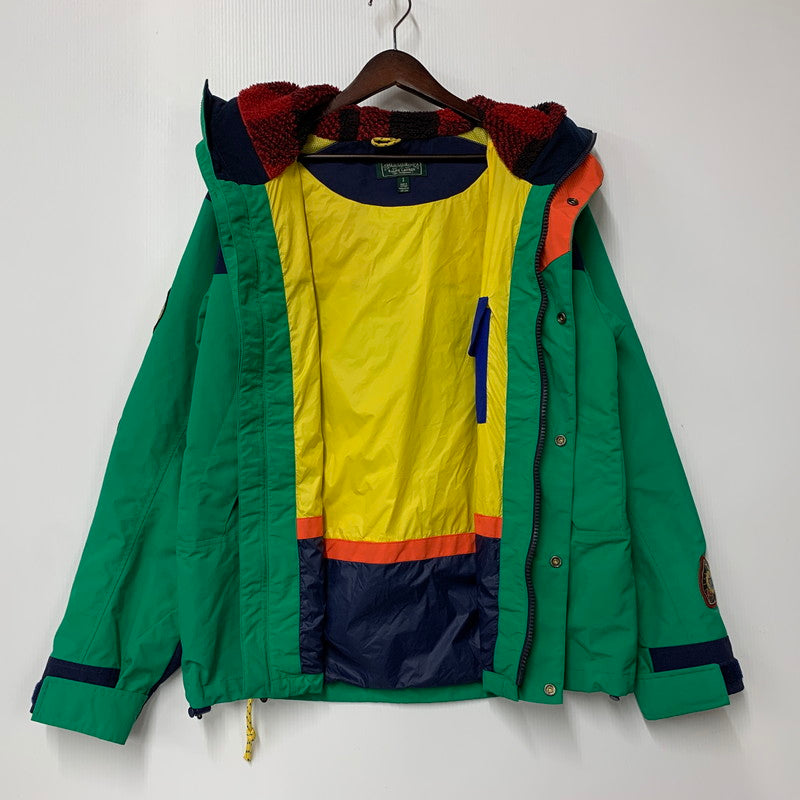 【中古品】【メンズ】 POLO COUNTRY RALPH LAUREN ポロ カントリー ラルフローレン MOUNTAIN JACKET マウンテン ジャケット アウター 147-251203-cs-02-izu サイズ：S カラー：グリーン×ネイビー 万代Net店