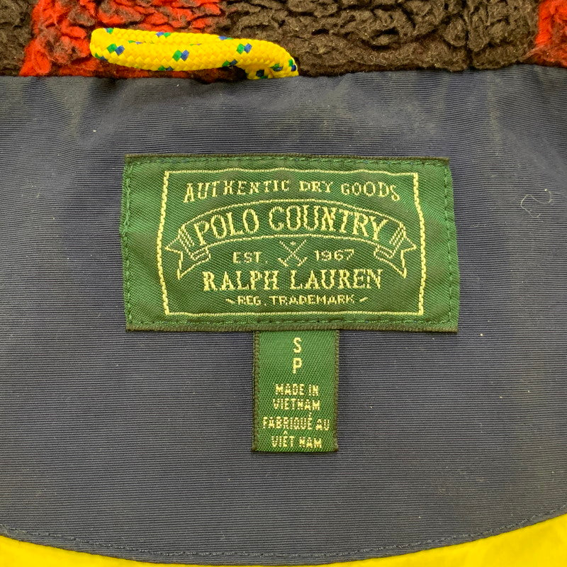 【中古品】【メンズ】 POLO COUNTRY RALPH LAUREN ポロ カントリー ラルフローレン MOUNTAIN JACKET マウンテン ジャケット アウター 147-251203-cs-02-izu サイズ：S カラー：グリーン×ネイビー 万代Net店