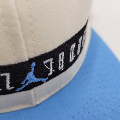 【中古品】【メンズ】 NIKE ナイキ 562860 USA製 90S JORDAN ジョーダン SNAPBACK CAP スナップバック キャップ 帽子 185-251211-ya-08-izu サイズ：F カラー：ホワイト×ブルー 万代Net店