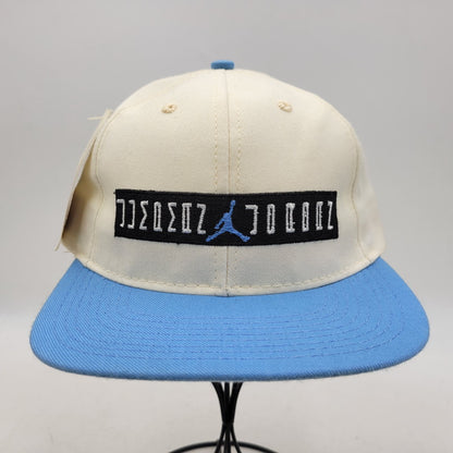 【中古品】【メンズ】 NIKE ナイキ 562860 USA製 90S JORDAN ジョーダン SNAPBACK CAP スナップバック キャップ 帽子 185-251211-ya-08-izu サイズ：F カラー：ホワイト×ブルー 万代Net店