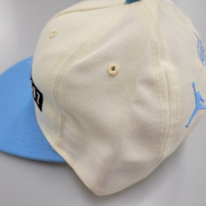 【中古品】【メンズ】 NIKE ナイキ 562860 USA製 90S JORDAN ジョーダン SNAPBACK CAP スナップバック キャップ 帽子 185-251211-ya-08-izu サイズ：F カラー：ホワイト×ブルー 万代Net店