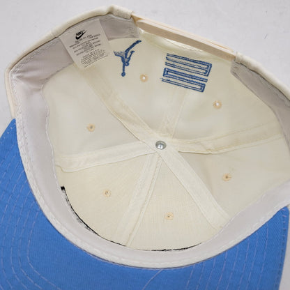 【中古品】【メンズ】 NIKE ナイキ 562860 USA製 90S JORDAN ジョーダン SNAPBACK CAP スナップバック キャップ 帽子 185-251211-ya-08-izu サイズ：F カラー：ホワイト×ブルー 万代Net店