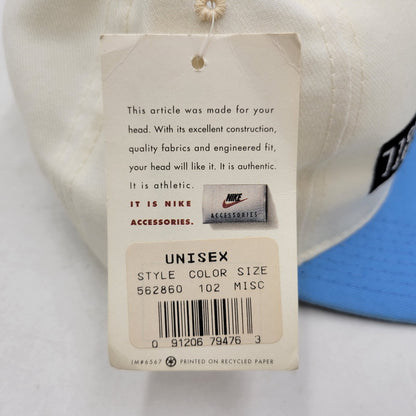 【中古品】【メンズ】 NIKE ナイキ 562860 USA製 90S JORDAN ジョーダン SNAPBACK CAP スナップバック キャップ 帽子 185-251211-ya-08-izu サイズ：F カラー：ホワイト×ブルー 万代Net店