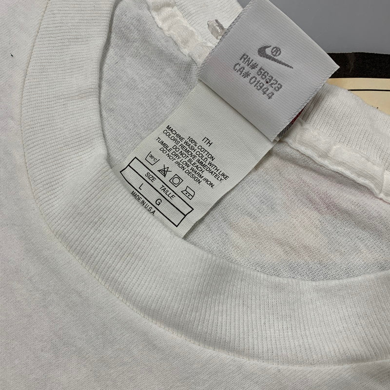 【中古品】【メンズ】 NIKE ナイキ 660857 USA製 銀タグ c1993 両シングル 90S AEROSPACE JORDAN LOONEY TUNES PRINT T-SHIRT エアロスペース ジョーダン ルーニー テューンズ プリント Tシャツ トップス 半袖 146-251205-ya-08-izu サイズ：L カラー：WHITE 万代Net店