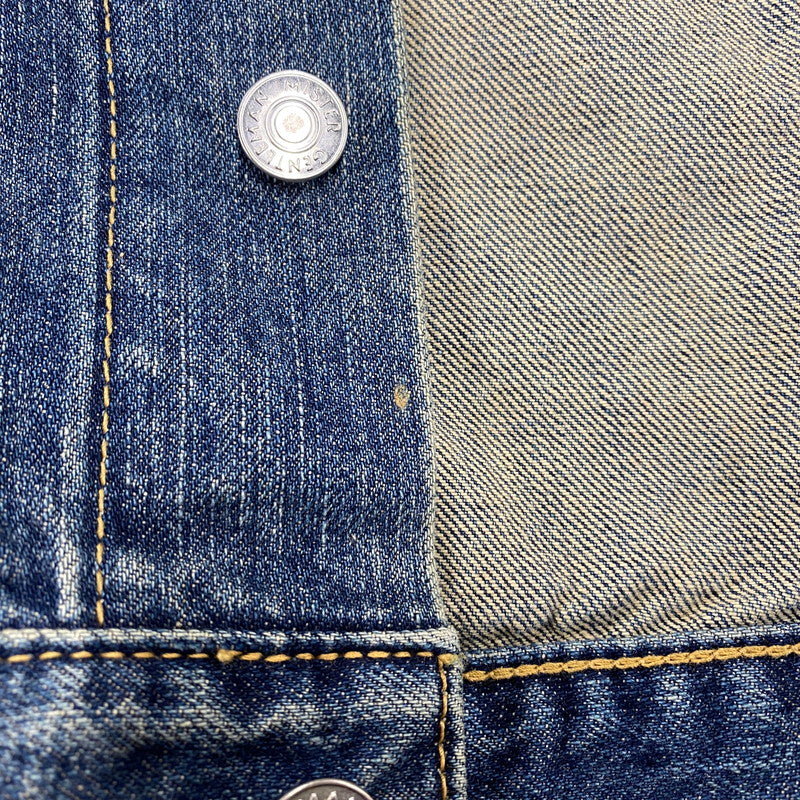 【中古品】【メンズ】 DENIM JACKET デニム ジャケット アウター MG14F-CO18 140-260104-yn-03-izu サイズ：S カラー：インディゴ 万代Net店