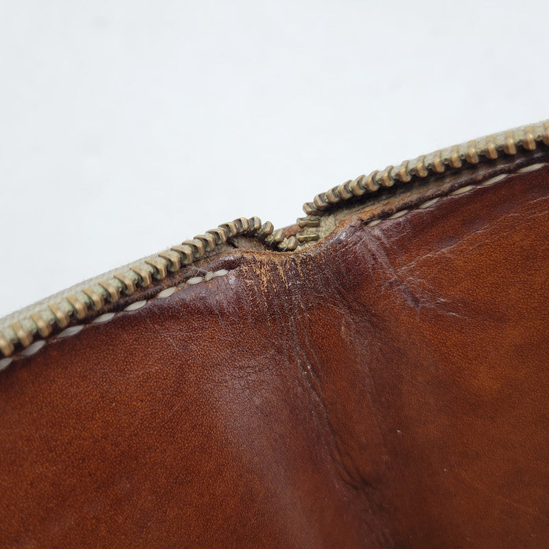 【中古品】【メンズ/レディース】 SAMURAI CRAFT サムライクラフト LEATHER MIDDLE WALLET レザーミドルウォレット 財布 200-251211-ya-25-izu カラー：ブラウン 万代Net店