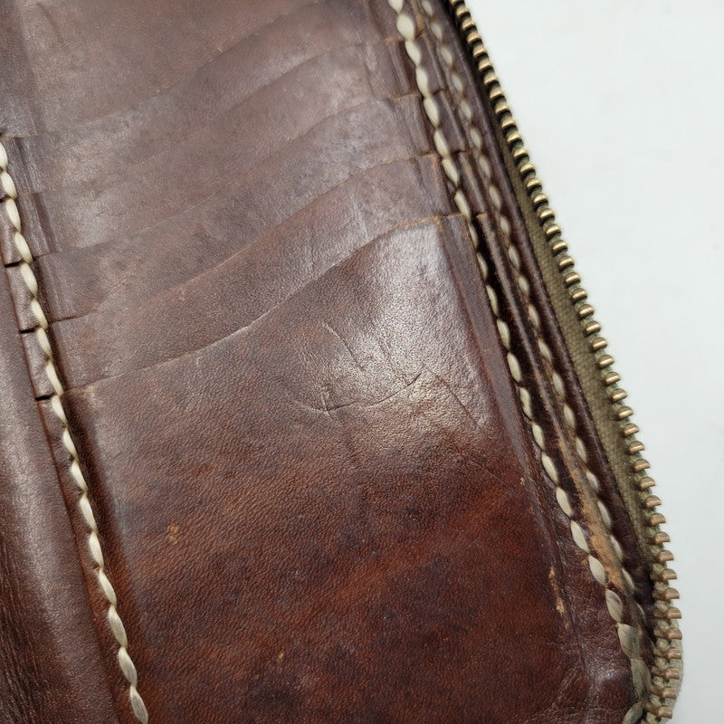 【中古品】【メンズ/レディース】 SAMURAI CRAFT サムライクラフト LEATHER MIDDLE WALLET レザーミドルウォレット 財布 200-251211-ya-25-izu カラー：ブラウン 万代Net店