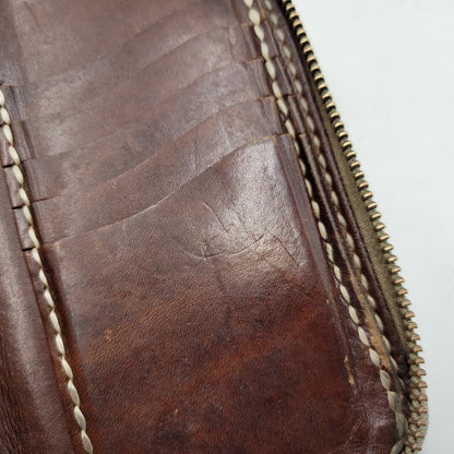 【中古品】【メンズ/レディース】 SAMURAI CRAFT サムライクラフト LEATHER MIDDLE WALLET レザーミドルウォレット 財布 200-251211-ya-25-izu カラー：ブラウン 万代Net店