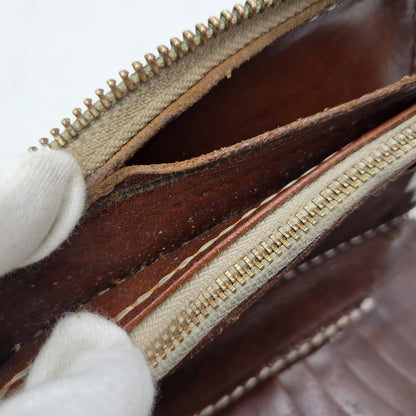 【中古品】【メンズ/レディース】 SAMURAI CRAFT サムライクラフト LEATHER MIDDLE WALLET レザーミドルウォレット 財布 200-251211-ya-25-izu カラー：ブラウン 万代Net店