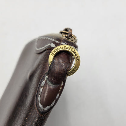 【中古品】【メンズ/レディース】 SAMURAI CRAFT サムライクラフト LEATHER MIDDLE WALLET レザーミドルウォレット 財布 200-251211-ya-25-izu カラー：ブラウン 万代Net店