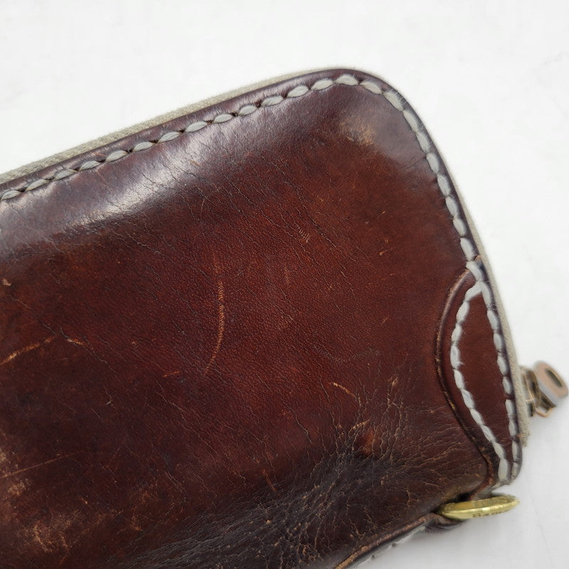 【中古品】【メンズ/レディース】 SAMURAI CRAFT サムライクラフト LEATHER MIDDLE WALLET レザーミドルウォレット 財布 200-251211-ya-25-izu カラー：ブラウン 万代Net店