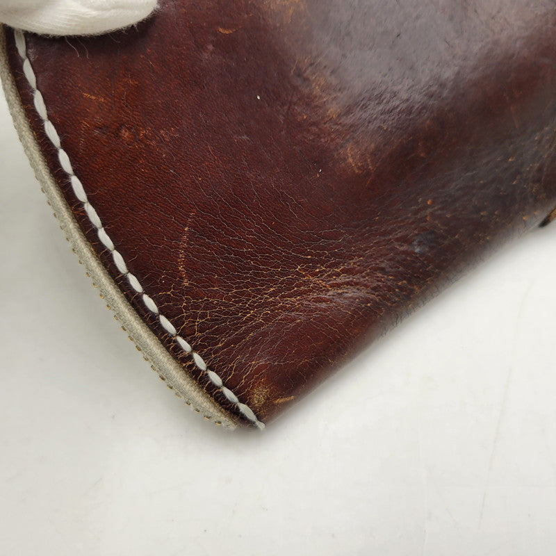 【中古品】【メンズ/レディース】 SAMURAI CRAFT サムライクラフト LEATHER MIDDLE WALLET レザーミドルウォレット 財布 200-251211-ya-25-izu カラー：ブラウン 万代Net店