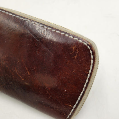 【中古品】【メンズ/レディース】 SAMURAI CRAFT サムライクラフト LEATHER MIDDLE WALLET レザーミドルウォレット 財布 200-251211-ya-25-izu カラー：ブラウン 万代Net店