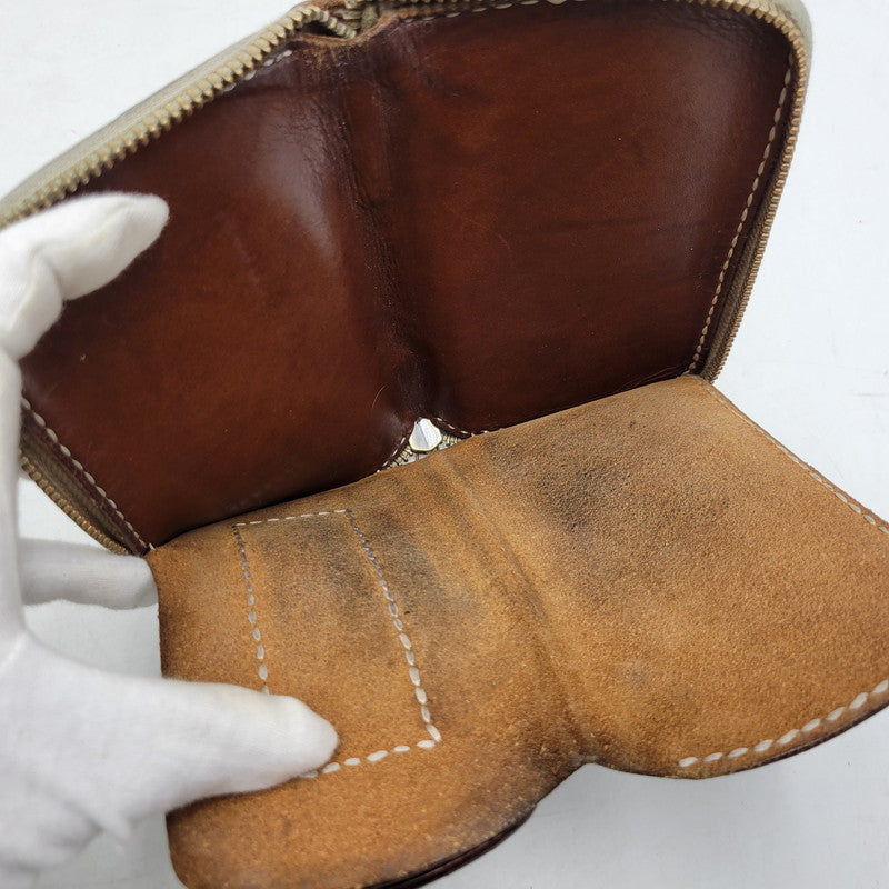 【中古品】【メンズ/レディース】 SAMURAI CRAFT サムライクラフト LEATHER MIDDLE WALLET レザーミドルウォレット 財布 200-251211-ya-25-izu カラー：ブラウン 万代Net店