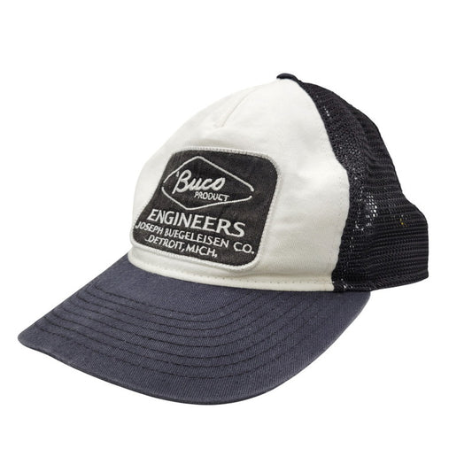 【中古品】【メンズ】 BUCO ブコ ENGINEERS WAPPEN MESH CAP エンジニアーズ ワッペン メッシュ キャップ 帽子 185-251211-ya-24-izu サイズ：F カラー：ブラック×ホワイト 万代Net店