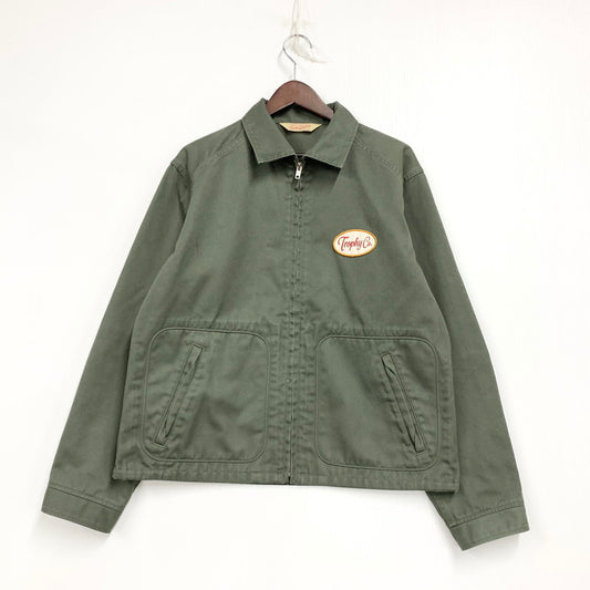 【中古品】【メンズ】 TROPHY CLOTHING トロフィークロージング TALON タロン ジッパーZIP UP ジップアップ WORK JACKET ワーク ジャケット アウター 145-251205-ya-05-izu サイズ：下記参照 カラー：カーキ 万代Net店