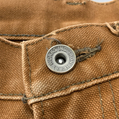 【中古品】【メンズ】 IRON HEART アイアンハート DOUBLE KNEE DUCK WORK PANTS ダブルニー ダック ワークパンツ ボトムス 156-251208-as-11-izu サイズ：W30 カラー：ブラウン 万代Net店