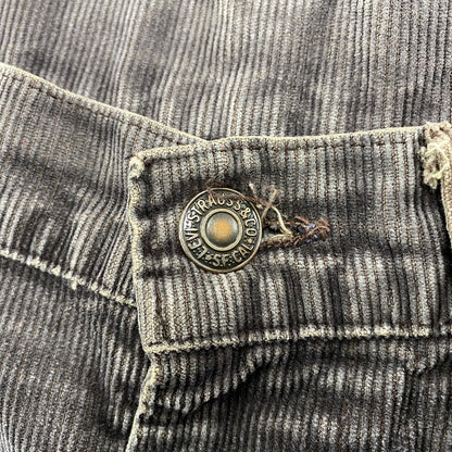 【現状渡し品】【メンズ】 Levi's リーバイス 517-1528 刻印536 42TALON 85年製 80S 517 CORDUROY BOOT CUT PANTS コーデュロイ ブーツ カット パンツ ボトムス ズボン 157-251211-cs-02-izu サイズ：W33 カラー：チャコール 万代Net店
