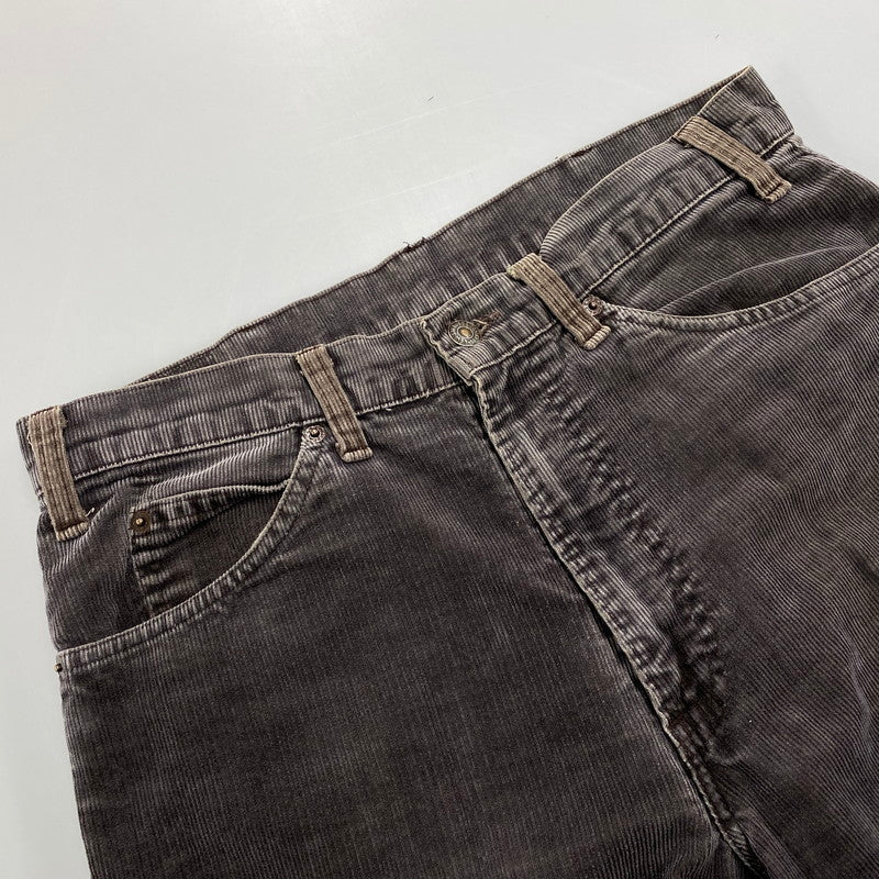 【現状渡し品】【メンズ】 Levi's リーバイス 517-1528 刻印536 42TALON 85年製 80S 517 CORDUROY BOOT CUT PANTS コーデュロイ ブーツ カット パンツ ボトムス ズボン 157-251211-cs-02-izu サイズ：W33 カラー：チャコール 万代Net店