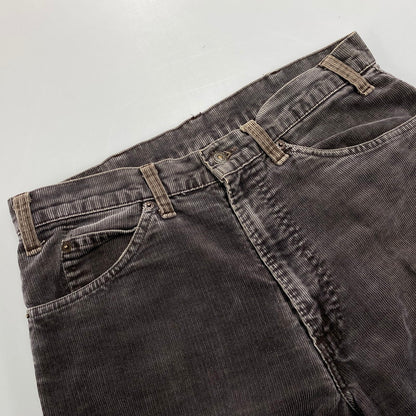 【現状渡し品】【メンズ】 Levi's リーバイス 517-1528 刻印536 42TALON 85年製 80S 517 CORDUROY BOOT CUT PANTS コーデュロイ ブーツ カット パンツ ボトムス ズボン 157-251211-cs-02-izu サイズ：W33 カラー：チャコール 万代Net店
