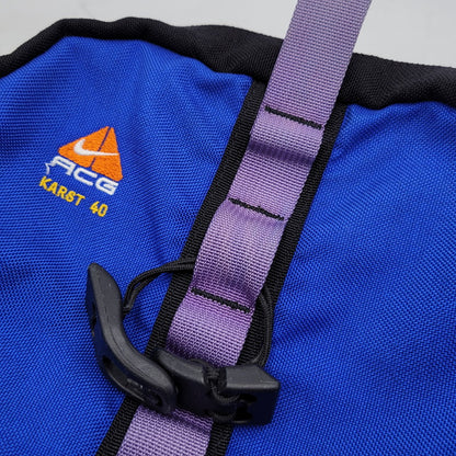 【中古品】【メンズ/レディース】 OLD NIKE オールドナイキ ACG KARST 40 90S BACK PACK エーシージー カルスト バック パック 鞄 カバン 188-251211-cs-11-izu カラー：ブラック/ブルー 万代Net店