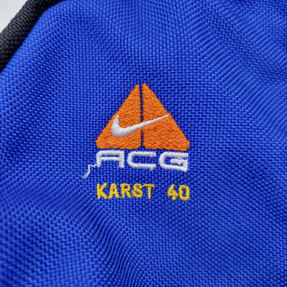 【中古品】【メンズ/レディース】 OLD NIKE オールドナイキ ACG KARST 40 90S BACK PACK エーシージー カルスト バック パック 鞄 カバン 188-251211-cs-11-izu カラー：ブラック/ブルー 万代Net店
