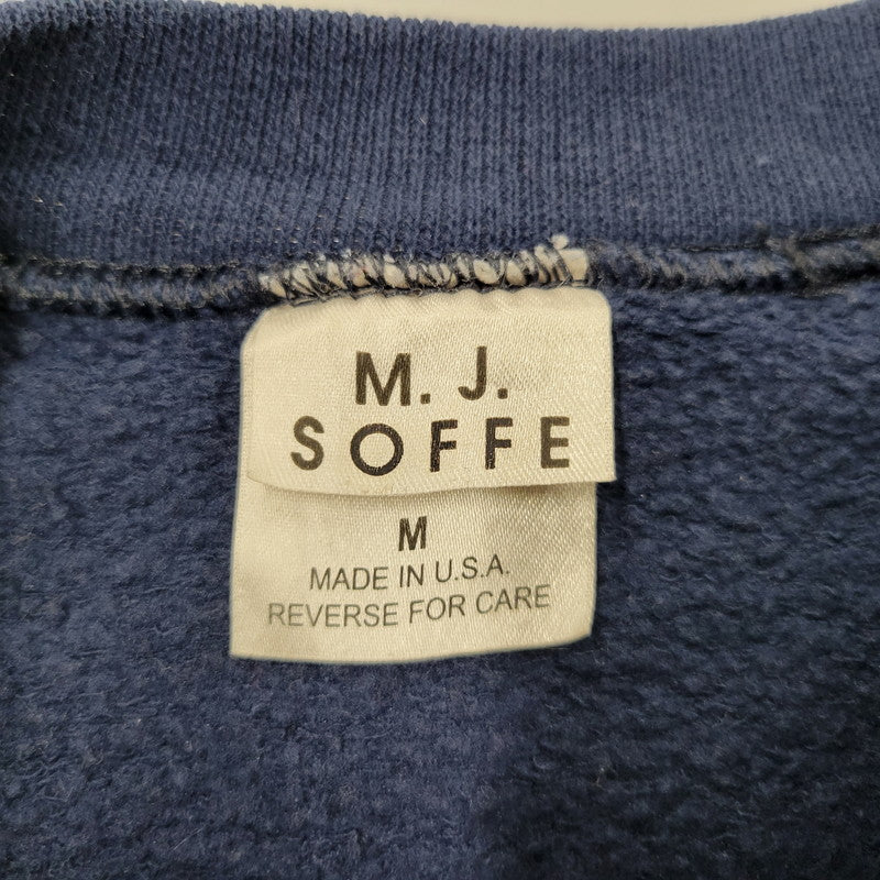 【中古品】【メンズ】 M.J SOFFE エムジェイ ソフィー USA製 NAVY MOM SWEAT SHIRT ネイビーマム スウェットシャツトップス 長袖 146-260203-cs-11-izu サイズ：M カラー：ネイビー 万代Net店