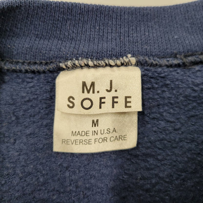 【中古品】【メンズ】 M.J SOFFE エムジェイ ソフィー USA製 NAVY MOM SWEAT SHIRT ネイビーマム スウェットシャツトップス 長袖 146-260203-cs-11-izu サイズ：M カラー：ネイビー 万代Net店