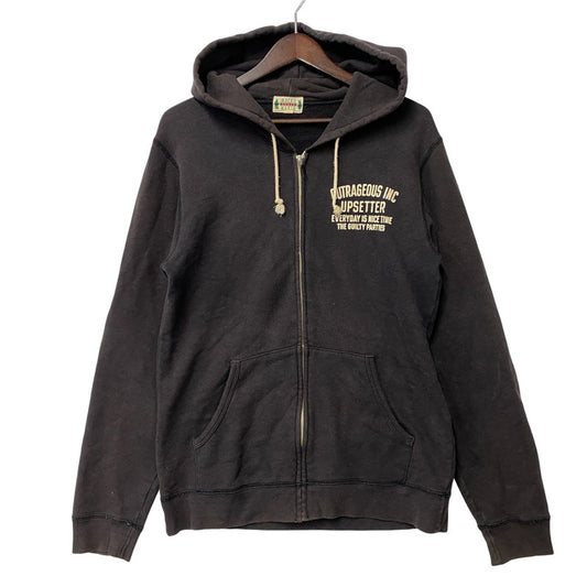 【現状渡し品】【メンズ】 WACKO MARIA ワコマリア 初期タグ MARIA PRINT ZIP HOODI マリア プリント ジップ フーディー トップス 長袖 142-251211-cs-08-izu サイズ：M カラー：ブラック 万代Net店