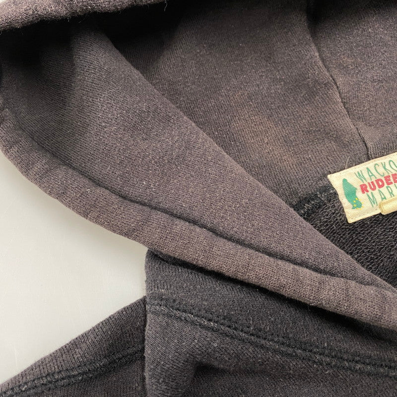 【現状渡し品】【メンズ】 WACKO MARIA ワコマリア 初期タグ MARIA PRINT ZIP HOODI マリア プリント ジップ フーディー トップス 長袖 142-251211-cs-08-izu サイズ：M カラー：ブラック 万代Net店