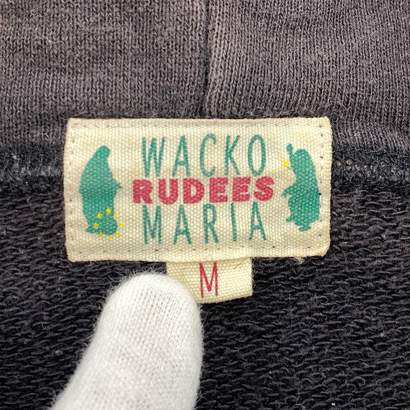 【現状渡し品】【メンズ】 WACKO MARIA ワコマリア 初期タグ MARIA PRINT ZIP HOODI マリア プリント ジップ フーディー トップス 長袖 142-251211-cs-08-izu サイズ：M カラー：ブラック 万代Net店