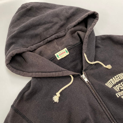 【現状渡し品】【メンズ】 WACKO MARIA ワコマリア 初期タグ MARIA PRINT ZIP HOODI マリア プリント ジップ フーディー トップス 長袖 142-251211-cs-08-izu サイズ：M カラー：ブラック 万代Net店