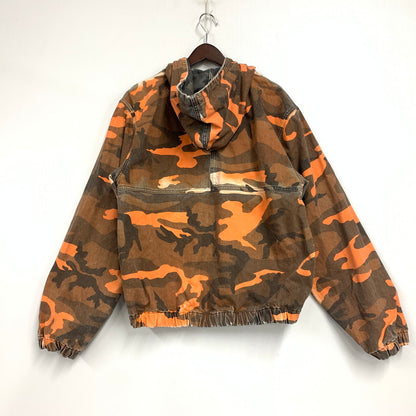 【中古品】【メンズ】 STUSSY WORK GEAR ステューシー ワーク ギア SPRAY DYE HOODED WORK JACKET スプレー ダイ フーディッド ワーク ジャケット アウター 142-251206-ya-01-izu サイズ：M カラー：オレンジ×茶 万代Net店