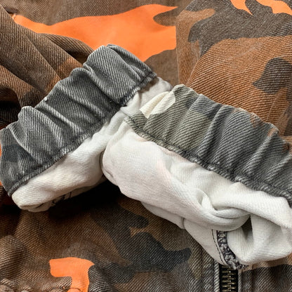 【中古品】【メンズ】 STUSSY WORK GEAR ステューシー ワーク ギア SPRAY DYE HOODED WORK JACKET スプレー ダイ フーディッド ワーク ジャケット アウター 142-251206-ya-01-izu サイズ：M カラー：オレンジ×茶 万代Net店