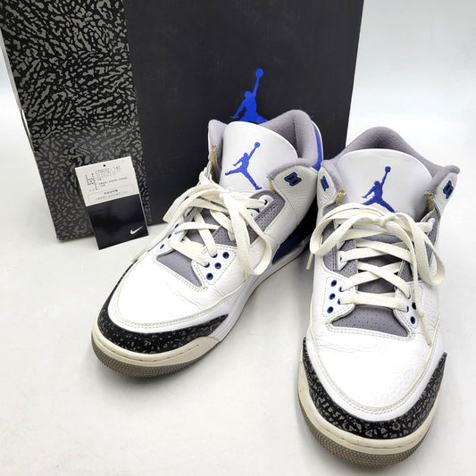 【中古品】【メンズ】 NIKE ナイキ CT8532-145 AIR JORDAN 3 RETRO エア ジョーダン スリー レトロ スニーカー シューズ 靴 160-251211-cs-09-izu サイズ：28cm カラー：WHITE/RACER BLUE-BLACK 万代Net店