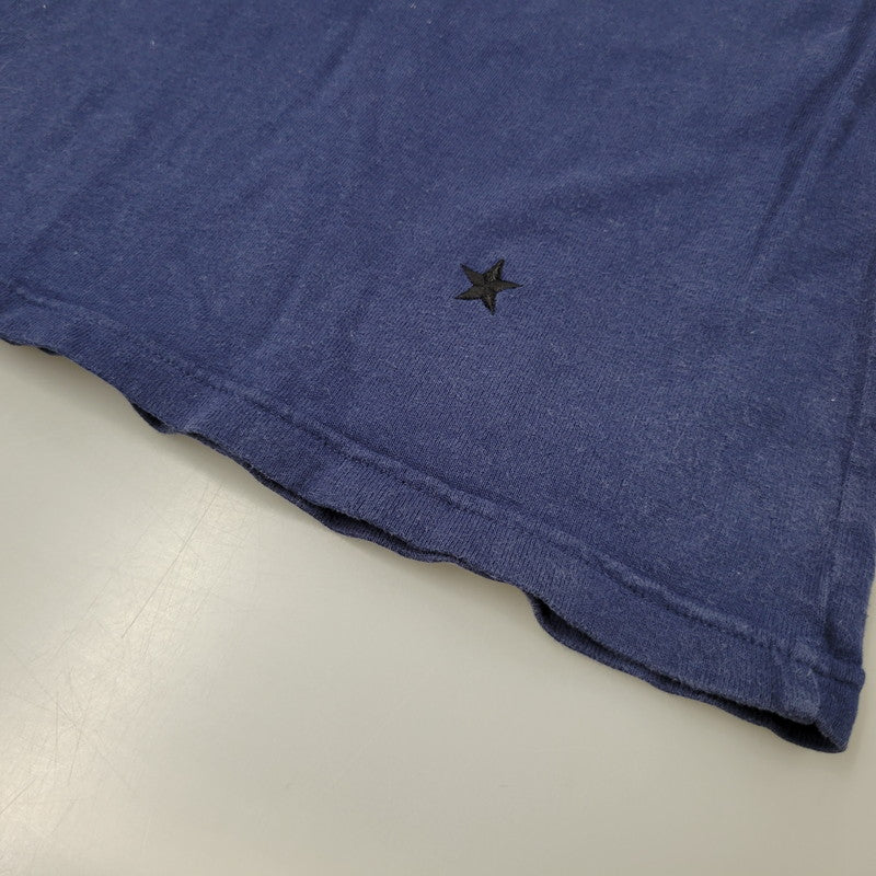 【中古品】【メンズ】 M&M CUSTOM PERFORMANCE エムアンドエム カスタムパフォーマンス LOGO L/S POCKET TEE ロゴ ロングスリーブ ポケット Tシャツ 初期タグ 長袖 トップス 142-260106-as-10-izu サイズ：L カラー：ネイビー 万代Net店