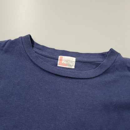 【中古品】【メンズ】 M&M CUSTOM PERFORMANCE エムアンドエム カスタムパフォーマンス LOGO L/S POCKET TEE ロゴ ロングスリーブ ポケット Tシャツ 初期タグ 長袖 トップス 142-260106-as-10-izu サイズ：L カラー：ネイビー 万代Net店