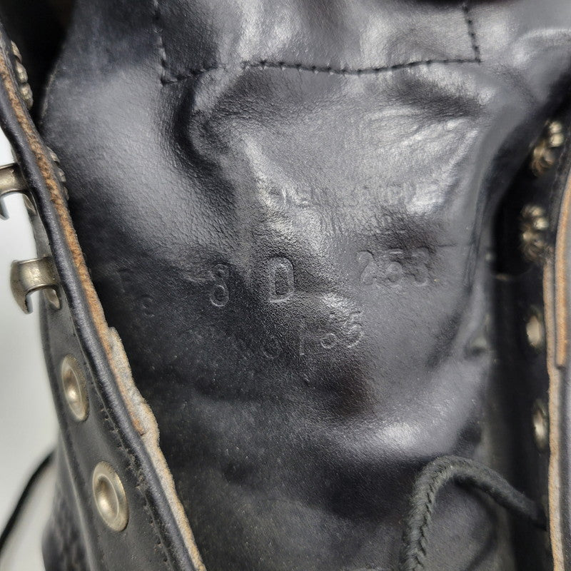 【中古品】【メンズ】 RED WING レッドウィング 6INCH CLASSIC PLAIN TOE 8165 6インチ クラシック プレーントゥ 新 四角犬タグ USA製 ブーツ シューズ 靴 164-251207-as-25-izu サイズ：8D カラー：ブラック 万代Net店